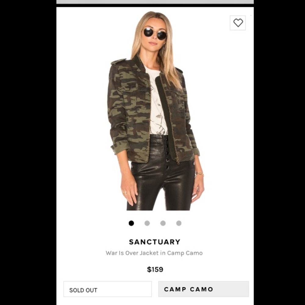 Sold NWT! Sanctuary camo! Sold out!